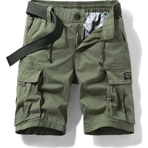 2021 Summer New Mens Casual Shorts Cargo Male Loose Work Man Military Short Pants Trouers Plus Size 29-40