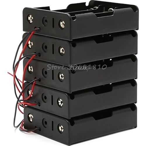 5Pcs 1/2/3/4x18650 Rechargeable Battery 3.7V Clip Holder Box Case With Wire Lead Whosale&Dropship