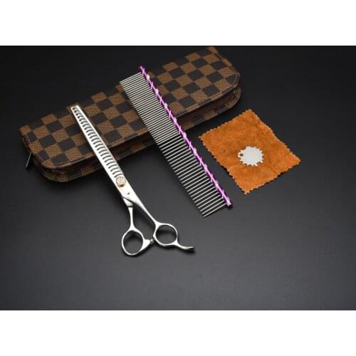 7.5inch JP440C Professional Pet Dog Scissors Thinning Scissors with Scissors Bag