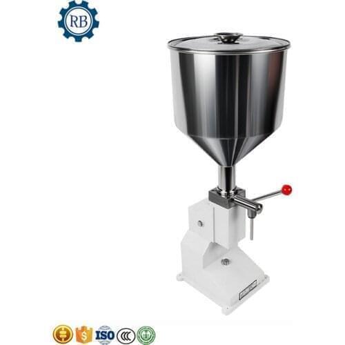 New Condition Manual water filling machine bottle piston paste liquid honey spoon filling sealing machine
