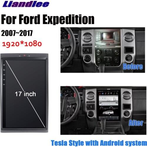 Liandlee Android For Ford Expedition 2007~2017 Stereo Car Tesla Vertical Screen Carplay BT GPS Navi Navigation Map Camera Media