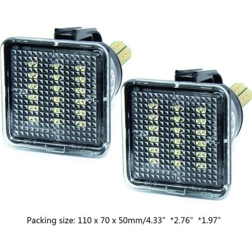 Mik 18-SMD Full LED White License Plate Lights For 2016 2017 2018 2019 -TOYOTA Tacoma