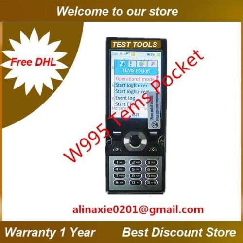 Free Shipping DHL/ EMS + Warranty one year + Tems SE W995i tems pocket phone +WCDMA / GSM Testing+test phone