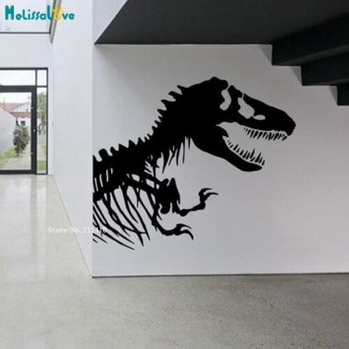 Large Size Dinosaur Skeleton Skull Dino Animal Wall Sticker Home Decoration Vinyl Decal Mural Art Décor Living Room YT5893