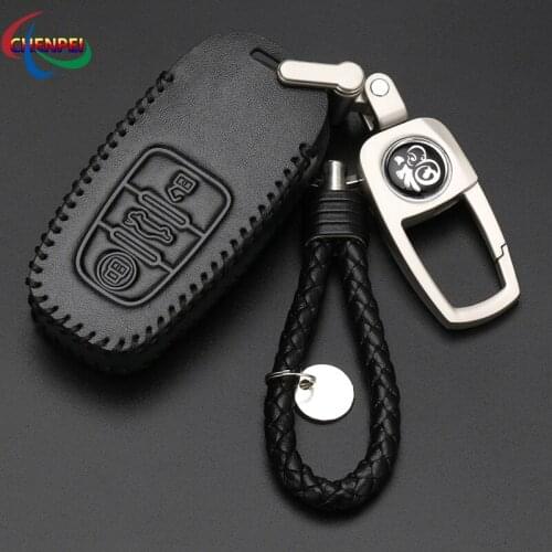 For Audi A4L A6L A3 Q3 Q5L A5 Q7 A1 Q2L Car Key Case Cover Protection key Car Interior Decoration Accessories