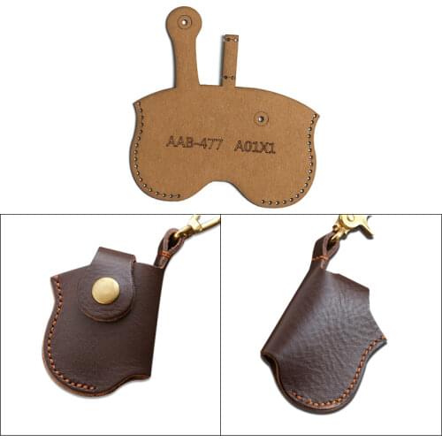 Lighter Holder Bag Kraft Paper Pattern Cigarette Lighter Storage Bag Acrylic Template DIY Leather Craft Sewing Stencil Supplies