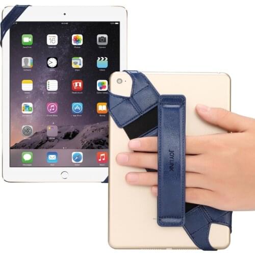 Tablet Stand Holder for Ipad 7.9 8.4 Inch Joylink 360 Degrees Swivel Generic Hand Strap Leather Dandle Grip with Elastic Belt