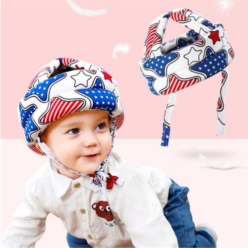Toddler Infant Safety Helmet Baby Hat Helmets Learn To Walk Hat Baby Protective Play Helmet Soft Comfortable Harnesses Beanie