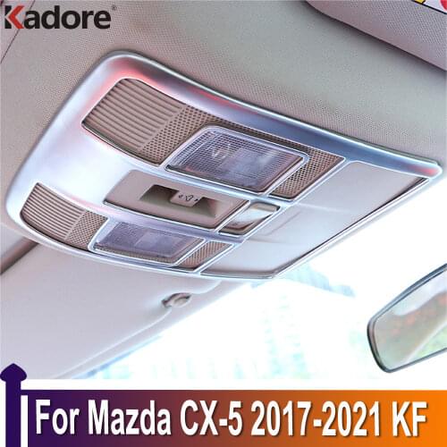 For Mazda CX-5 CX5 2017-2019 2020 KF Front Rear Reading Light Lamp Decoration Trim Frame Cover Car Styling Interior Accessories