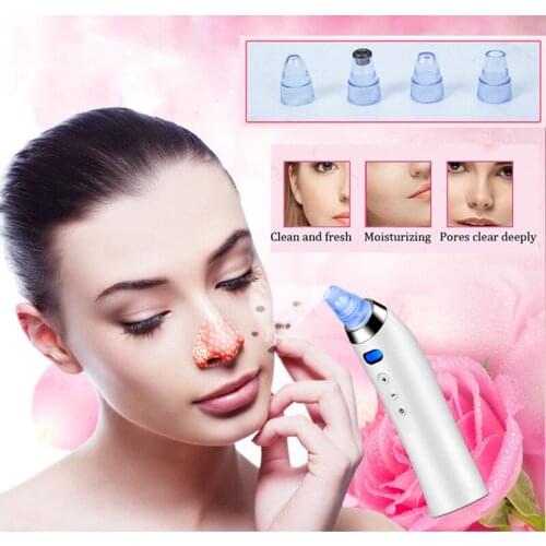 Electric vacuum nostril suction blackhead acne remover facial skin cleaning pores microdermabrasion skin care beauty machine
