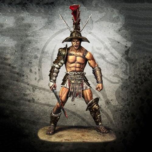 Self-assembled New Unassembled 1/24 ancient man officer stand Resin Figure Unpainted Model Kit