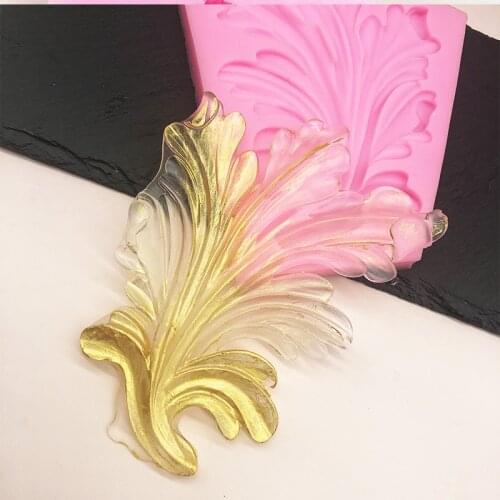 Leaf Fondant Chocolate Mold Tropical Plant Cake Baking Tools Epoxy Aromatherapy Plaster Mold molds silicone