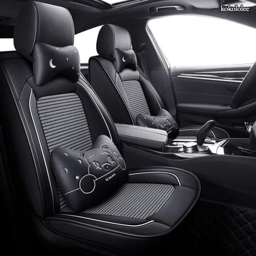 KOKOLOLEE leather car seat cover For Dodge Journey Caliber Avenger Challenger Charger am 1500 accessories covers car seats