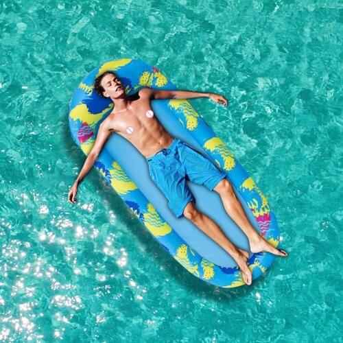 Summer Floating Row Water Air Bed Recliner Chair Water Hammock Sleeping Cushion for Adults Children Beach Water Party Toy