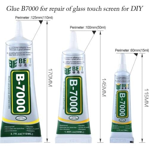 Best B-7000 Multi Purpose Glue Adhesive Epoxy Resin for repair of glass touch screen for DIY Diy Crafts Glass Touch Screen Cell