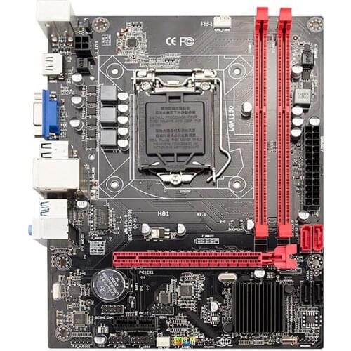 H81 Desktop Computer Motherboard Socket Lga 1150 Pins I3 I5 3470 4590 Cpu Super B85 Micro-Atx Uefi Bios