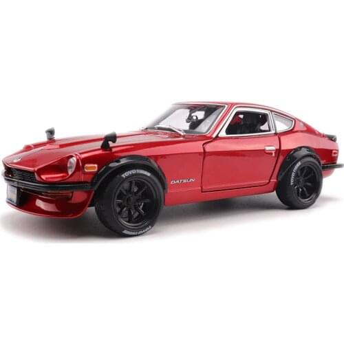 1:18 Simulation alloy sports car model For Nissan Datsun 240Z with Steering wheel control front wheel steering toy for Children