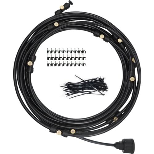 6M~18M Outdoor Misting Cooling sprayer System kit for Greenhouse Garden flowers plant Waterring Irrigation nebulizer sprinkler