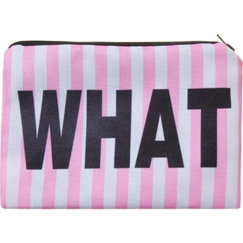 New Lovely Travel Phone Bag Purse Women Cosmetic Bag Letter Printing Waterproof Makeup Storage Case Travel Portable Toiletry Bag