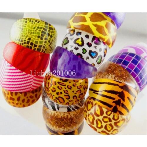 Wholesale 50 pcs fashion Mixed style Imitation resin Rings