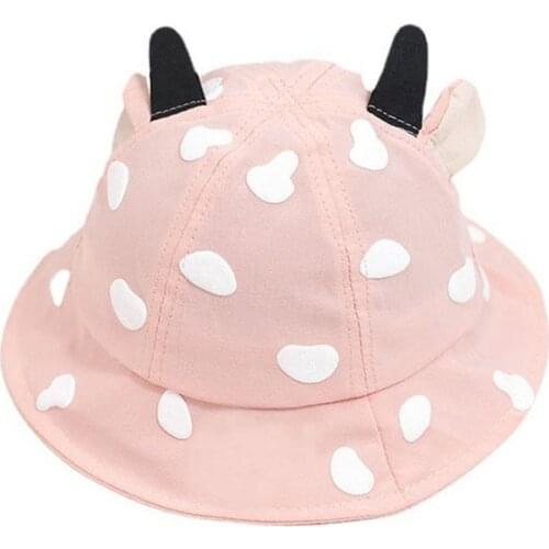 Baby Bucket Hat for Children Cartoon Baby Boy Hat Summer Cotton Kids Sunhat Toddler Girl Outdoor Visor Hats Newborn Girl Hats