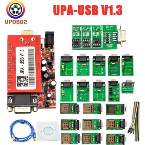 2020 UPA USB V1.3 ECU Programmer Diagnostic Tool UPA USB 1.3 ECU Chip Tuning With EPPROM Adapter Full Set ECU Programador