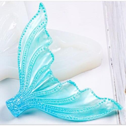 DIY Crystal Epoxy Mould Three-dimensional Large Fishtail Mold Table Decorations