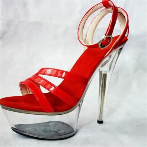 Sexy shoes club 15 cm/high-heeled sandals appeal/crystal performance womens Sandals