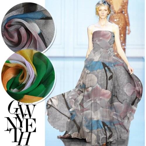 CNUM SG017 Silk Georgette/ Orchid /Silk Fabric / Width 1.48yd Thickness 8momme /Sold by meter