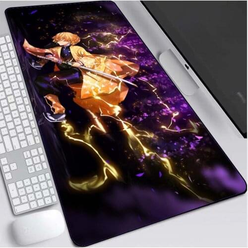 Anime Demon Killer Kimetsu No Yaiba Locking Mousepad Waterproof Gaming Desk Most Popular Anime Mouse Pad Dota LOL Keyboard Mat