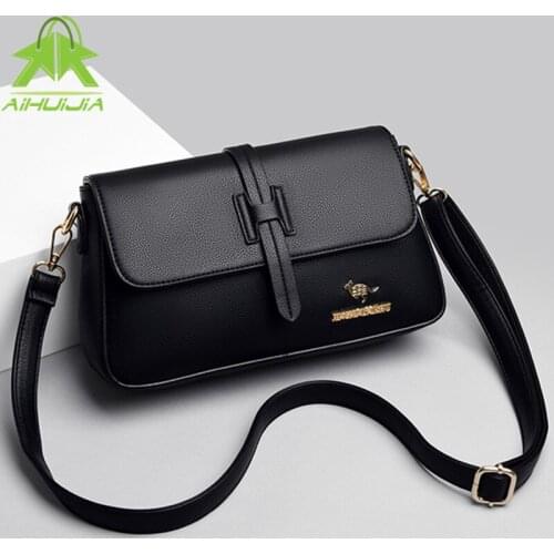 High Quality Pu Leather Shoulder Bag Fashion Solid Color Crossbody Bags for Women 2021 New Luxury Handbags Women Bags Designer
