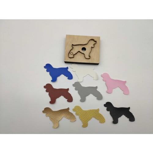 Japan Steel Blade Rule Die Cut Steel Punch Dog-shaped Cutting Mold Wood Dies for Leather Cutter for Leather Crafts 70mm