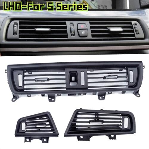 1Pcs Front Center Air Outlet Vent Dash Panel Grille Cover For BMW 5 Series F10 F18 Interior Mouldings Panel Grille LHD