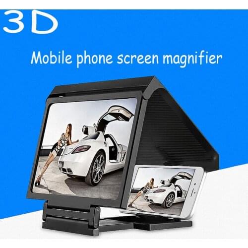 3D Video HD Magnifier Mobile Screen Amplifier Eye Care Multifunction Phone Holder