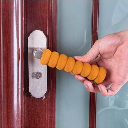 4pcs Kids Safety Doorknob Spiral Anti-collision Door Handle Protective Sleeve