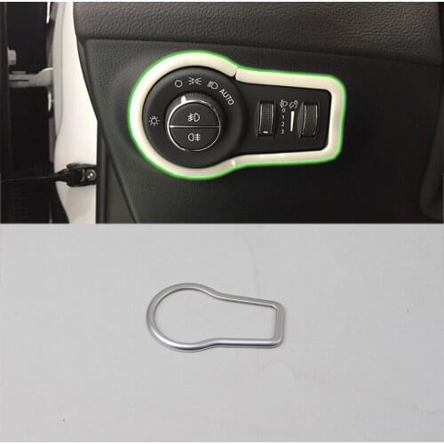 Car Accessories Interior Decoration LHD ABS Head Lamp Adjustment Buttons Cover For Jeep Compass 2017 Car-styling