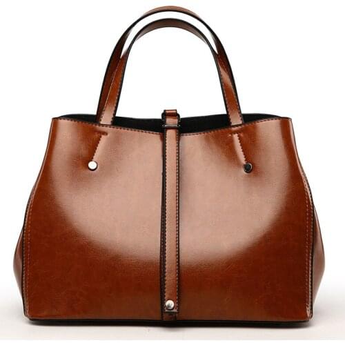 HANSOMFY Fashion Women Handbags PU Leather Totes Bag Top-handle Luxury Crossbody Bags Shoulder Lady Simple Style Hand Bags X1-73