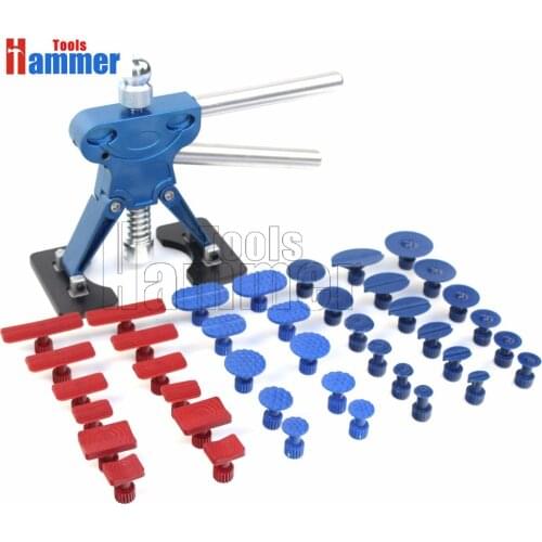Hammer Tools 41pcs Automotive Paintless Dent Repair Removal Hail dent Tools Dent Lifter Puller Tabs Kits