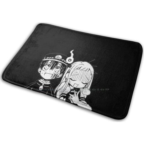 Jibaku Shounen Hanako Kun Mat Rug Carpet Anti-Slip Bedroom Entrance Door Mat Anime Sleeve Japanese Manga Cute Chibi Jibaku
