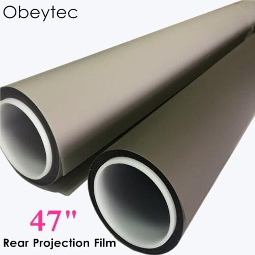 Obeycrop 47" Adhesive Rear Projection Film for Retail Storefronts