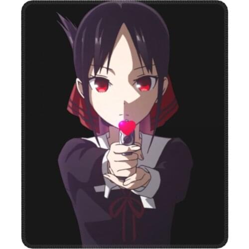 Anime Kaguya-sama Love Is War Gun Mouse Pad Shinomiya Kaguya Non-Slip Desk Mat Pads Natural Rubber Computer Keyboard Desk Pad