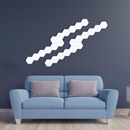 One Remote Control Lamp With Three Touch Lights Can Be Spliced With Honeycomb Night Light Interior Decoration Wall Pat