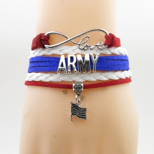 Love Army bracelet Fashion Woman And Man Leather Bangles Jewelry Gifts