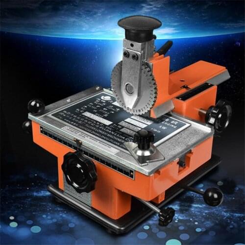 Small Marking Machine Desktop Metal Nameplate Mosaic Engraved Word Instrument Aluminum Stainless Steel Bronze Medal PVC Plastic