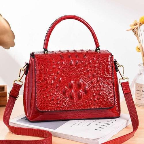 2021 New Fashion Alligator Women Handbags European Design Leather Ladies Shoulder Bags Female Girl Brand Luxury Crossbody Bag