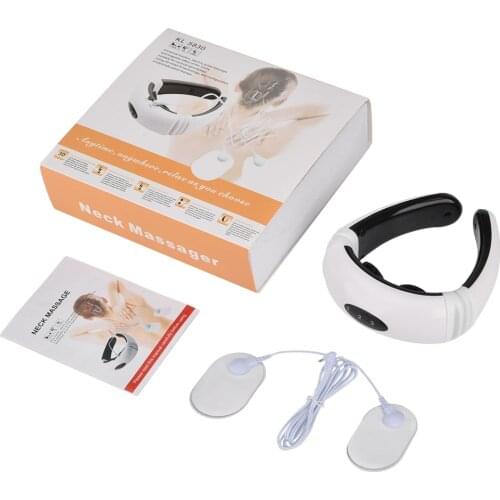 Oberlo Dser Use Electric Neck Massager Pulse Back 6 Modes Power Control Far Infrared Heating Pain Relief Cervical Physiotherapy