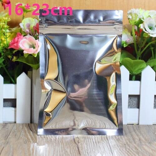 Wholesale 16*23cm Aluminum Foil Resealable Valve Zipper Plastic Retail Pack Packaging Bag, Zip Lock Ziplock Bag Event Package