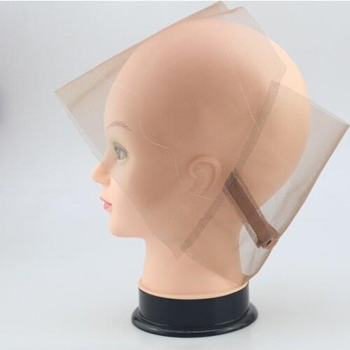 Full Lace Net Wig Cap Base Full Hand Made For Making Full Lace Wig with Adjustable Strap