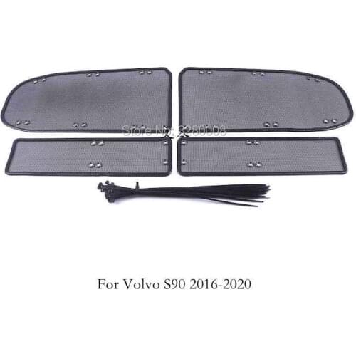 For Volvo S90 2016-2020 2021 Front Grille Insert Net Anti-insect Dust Garbage Proof Cover Stainless Screening Mesh Car Accessory