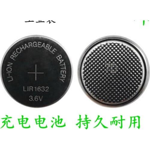 10pcs/lot LIR1632 Rechargeable Button Cell Coin Batteries 3.6V Lithium over 500 times Replace CR1632 LM1632 BR1632 ECR1632 DL1